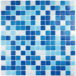 Мозаика Aqua 100 (На Бумаге) (Чип 20X20X4 Мм) 32,7X32,7