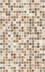 Настенная Плитка Нео Коричневая Темная Мозаика (122863) 25X40