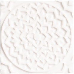 Настенная плитка Adex Earth Relieve Mandala Cosmos Navajo White (ADEH4001) 15x15