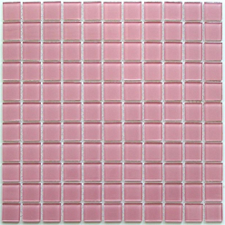 Мозаика Pink Glass (Чип 25X25X4 Мм) 30X30