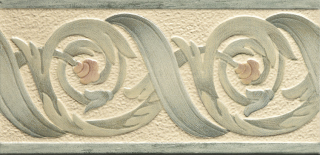 Ninfea Cornice Ghirlanda Verde