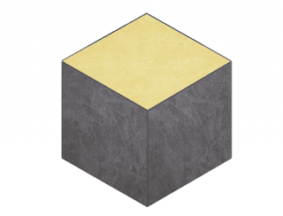 Мозаика Spectrum Cube Graphite SR06/Yellow SR04 неполированная 25x29