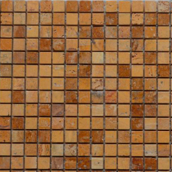 Мозаика Marble Mosaic Travertino Giallo 15*15 305*305