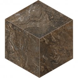 Мозаика BR04 Bernini Cube Dark Brown неполированная 29x25