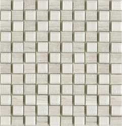 Мозаика Time Text Silver Wood (2,3X2,7) (L241709481) 28,5X29,5