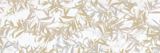 Декор M8T0 Allmarble Wall Golden White Satin Decoro Foliage 40X120