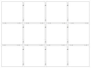 Керамогранит Альба 1146TS Белый Блестящий Полотно Из 12 Частей 9,9X9,9 9,9x9,9
