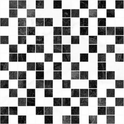 Мозаика Crystal Черный+Белый 30X30