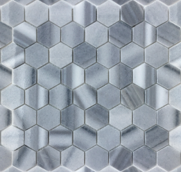 Мозаика Pietrine Hexagonal - Cristallino Striato (Чип 23X40X7 Мм) 29,2X29,8