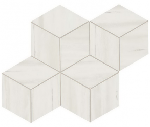 Мозаика Bianco Dolomite Mosaico Esagono Lappato (AS2G) 30x35