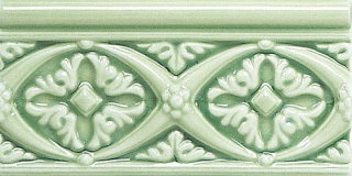 Бордюр Adex Relieve Bizantino C/C Verde Claro (ADMO4005) 7,5x15