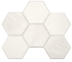 Мозаика Luna White LN00/TE00 Hexagon неполированный 25x28.5