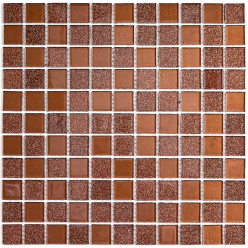 Мозаика Shine Brown (Чип 25X25X4 Мм) 30X30