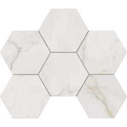 Мозаика Ideal White ID01 Hexagon 25x28.5 полированная