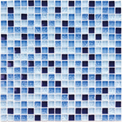 Мозаика Blue Drops (Чип 15X15X8 Мм) 30X30