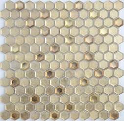 Мозаика Aureo Grani Hexagon (Чип 23X13X6 Мм) 30X30