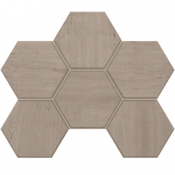 Мозаика Classic Wood Light Grey Hexagon CW01 25x28.5
