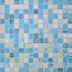 бело-голубой микс