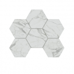 Мозаика Montis White MN01 Hexagon полированный 25x28.5