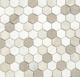 Мозаика Pietrine Hexagonal - Pietra Mix 3 (Чип 18X30X6 Мм) 28,5X30,5