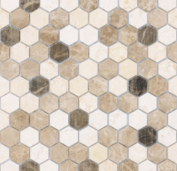 Мозаика Pietrine Hexagonal - Pietra Mix 1 (Чип 18X30X6 Мм) 28,5X30,5