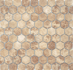 Мозаика Pietrine Hexagonal - Emperador Light (Чип 18X30X6 Мм) 28,5X30,5