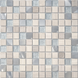 Мозаика Silver Flax (Чип 23X23X4 Мм) 29,8X29,8